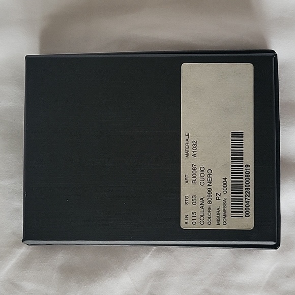 Vintage Dolce & Gabbana Cross Dog Tag Leather and Metal Necklace - Picture 12 of 15